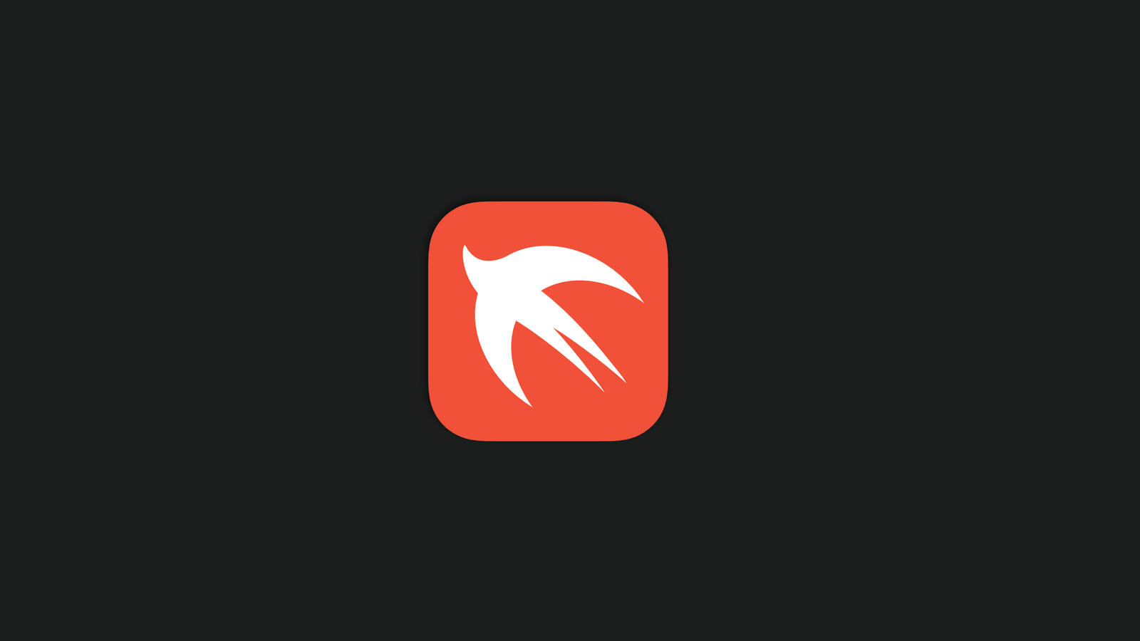 The Swift language logo but upside down