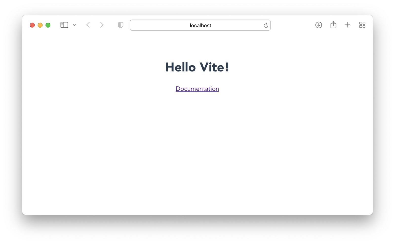Hello World in Vite